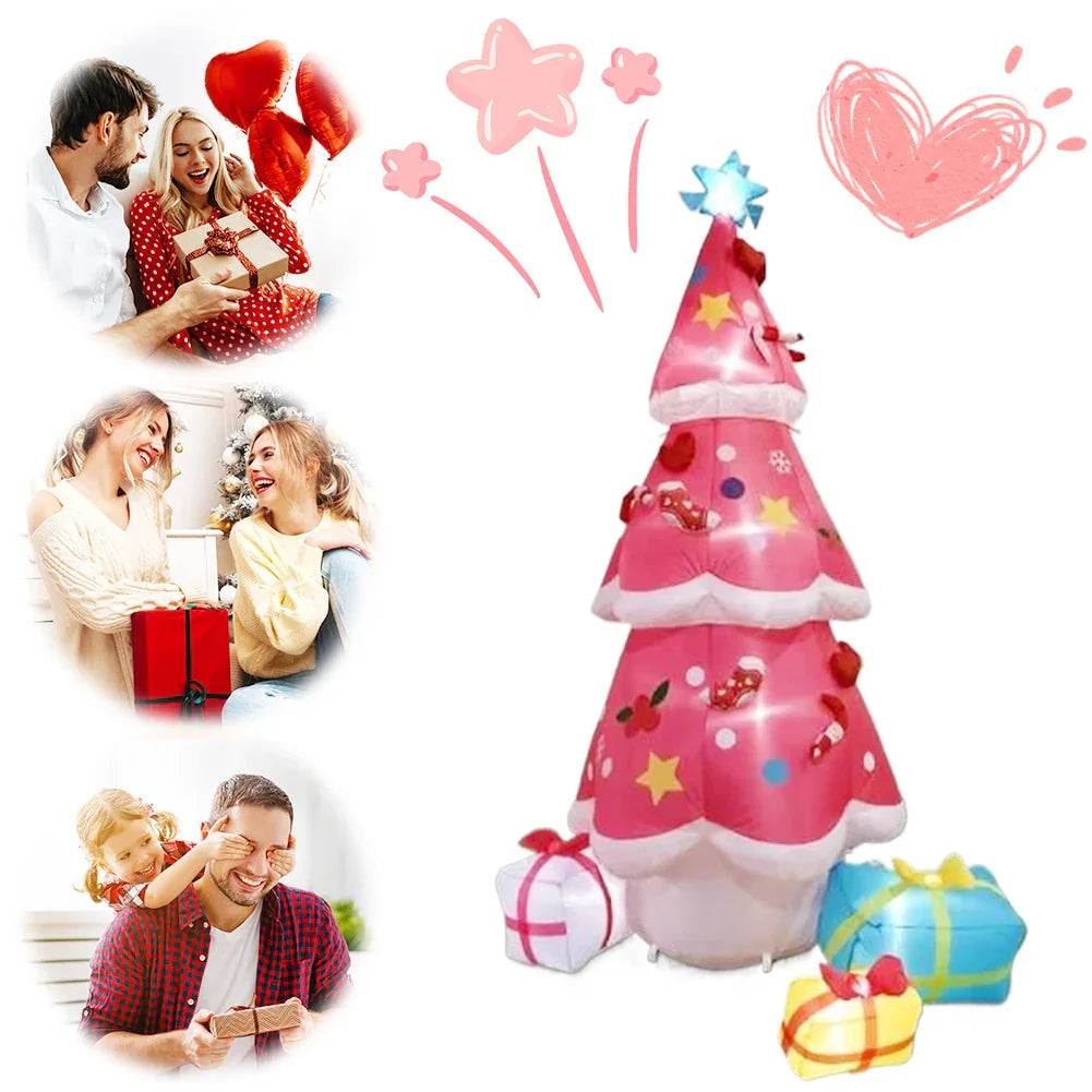 Inflatable Christmas Tree with LED Lights-4