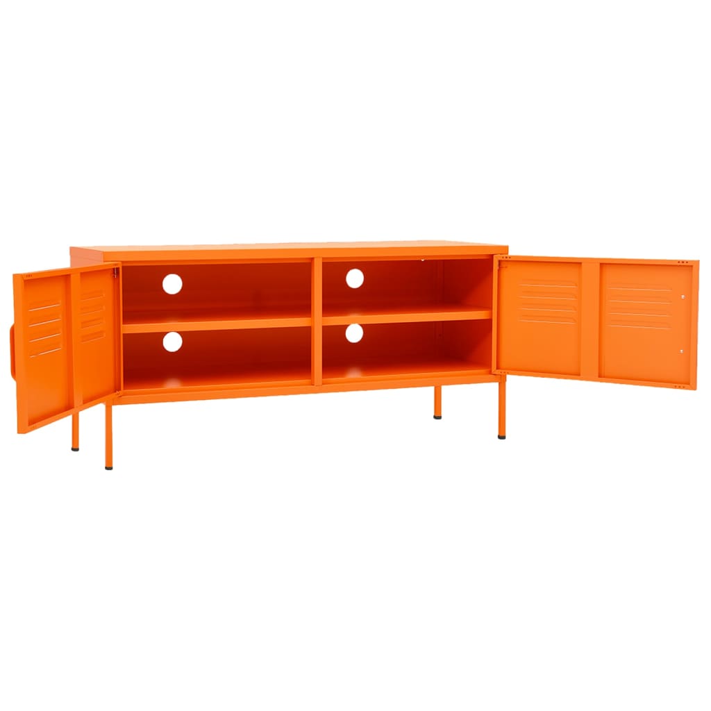 vidaXL TV Stand TV Unit Sideboard Home TV Console Media Unit Cupboard Steel by VidaXL