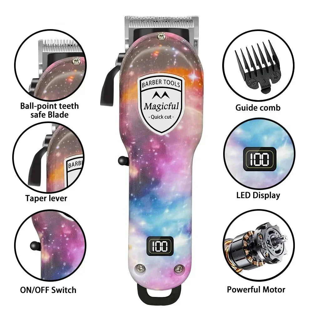 Hair Trimmer for Men Adjustable Electric Clipper with Digital Display-2