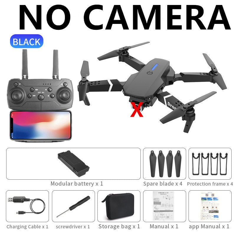 2021 NEW Drone 4k profession HD Wide Angle Camera 1080P WiFi fpv Drone Dual Camera Height Keep Drones Camera Helicopter Toys by OBA