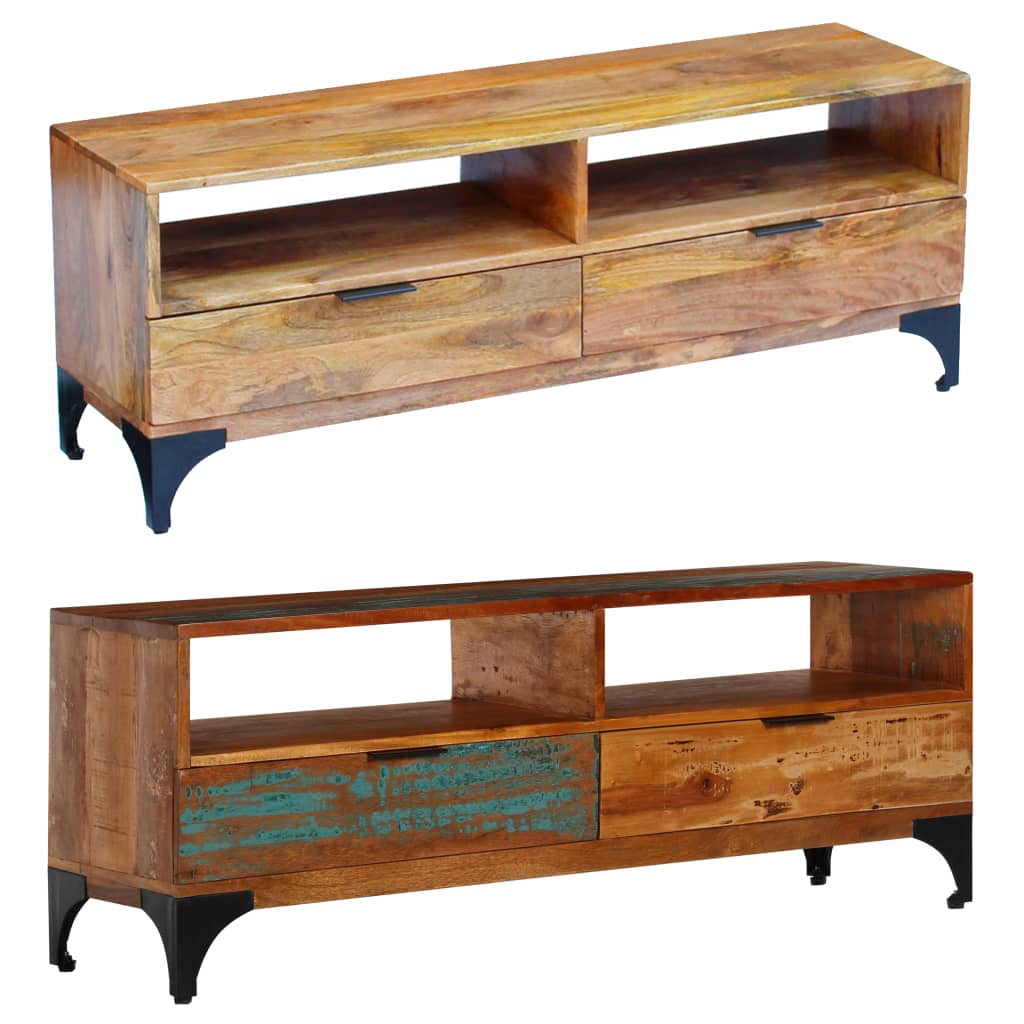 vidaXL TV Stand Monitor Stand Desktop Stand TV Console Media Unit Mango Wood by VidaXL