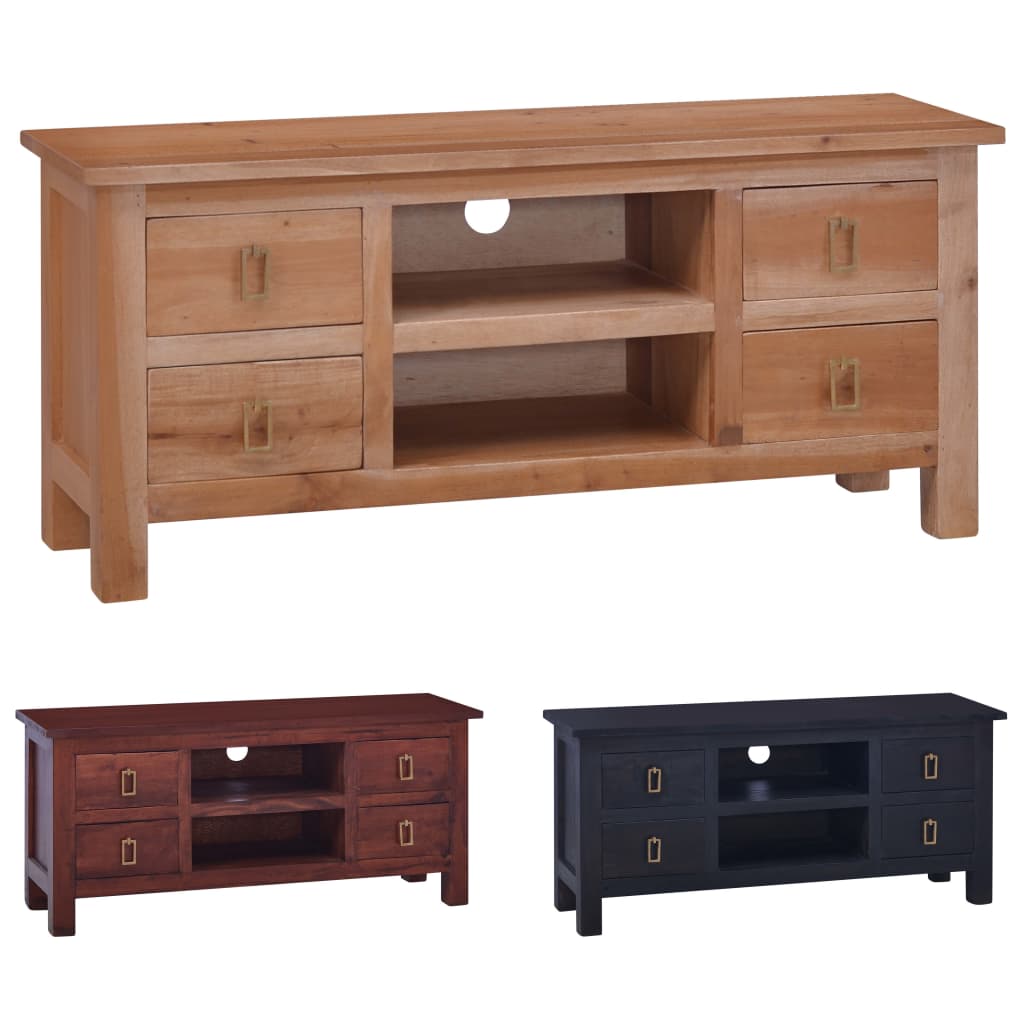 vidaXL TV Stand TV Unit Sideboard TV Console Media Unit Solid Mahogany Wood by VidaXL