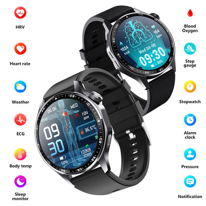 Advanced Health and Fitness Smartwatch with Tools to Manage Stress and Sleep, ECG App, SpO2, 24/7 Heart Rate by WAUTTON