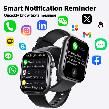 Best ECG Smart Watch of 2025 With Blood Pressure Monitor+Blood Glucose Monitoring by Wautton Outdoor Gear