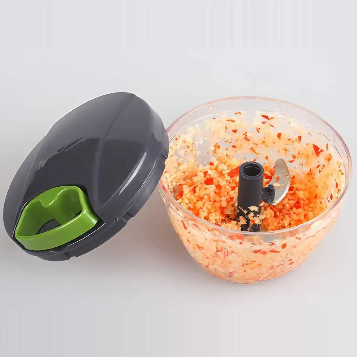 1000ml Manual Food Chopper – Hand-Pull String Vegetable Cutter-4