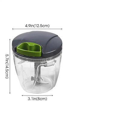 1000ml Manual Food Chopper – Hand-Pull String Vegetable Cutter-2