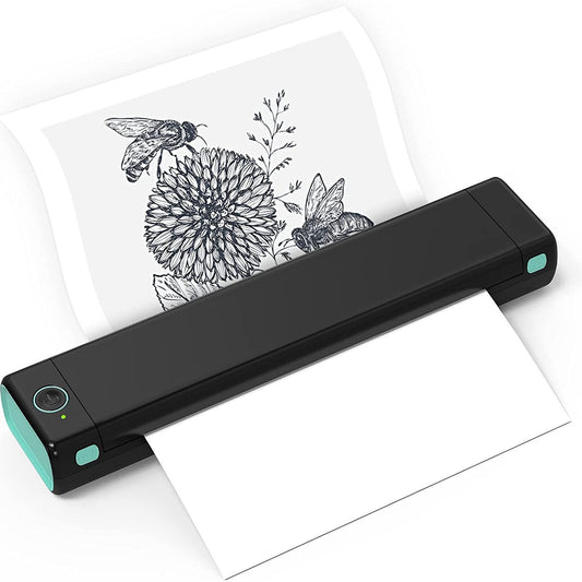 M08F Mini Imprimante Thermique Sans Encre Bureau Tatouage Portable A4 Imprimante de Question Incorrecte by Dropsure