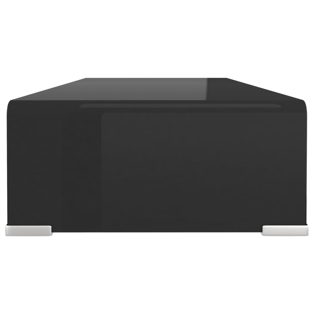 vidaXL TV Stand Monitor Riser Clear Glass Laptop Desk Shelf Desktop Stand by VidaXL