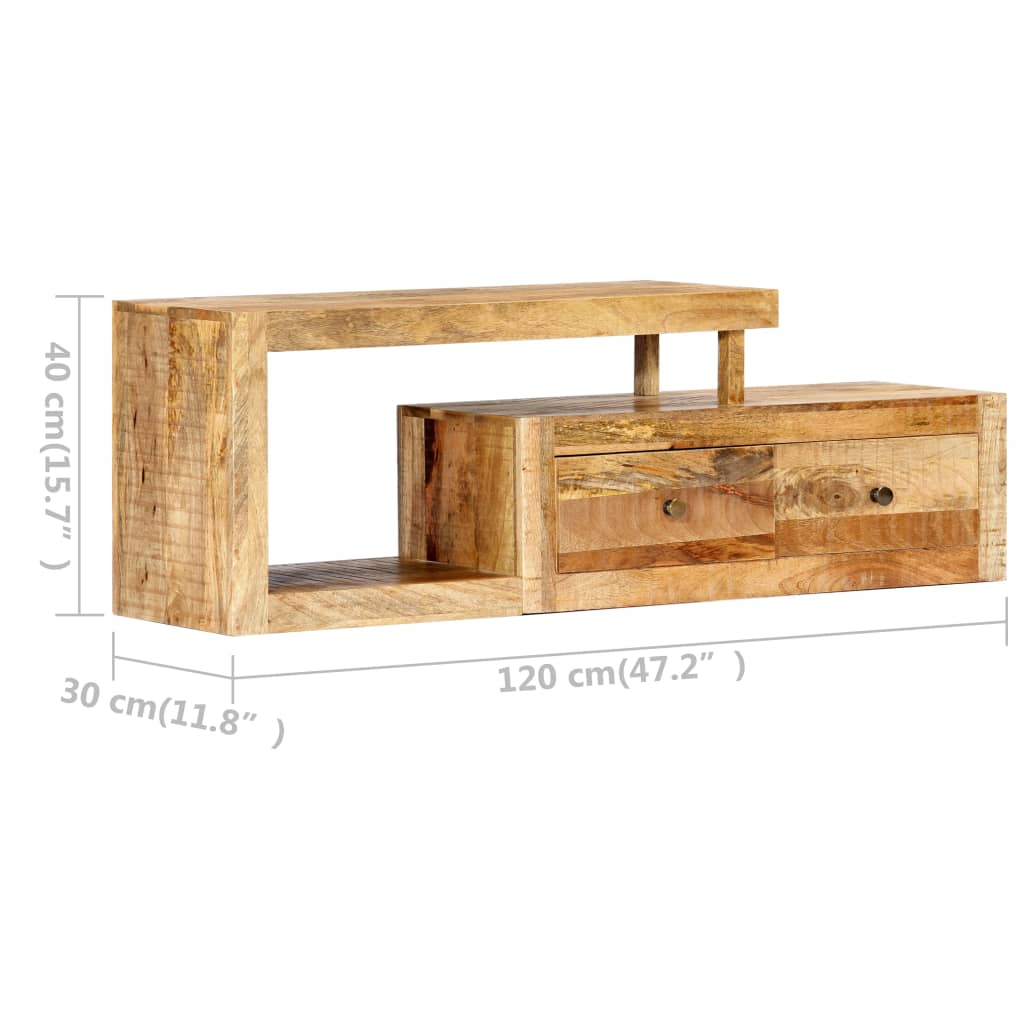 vidaXL TV Stand TV Unit Sideboard Home TV Console Media Unit Solid Mango Wood by VidaXL