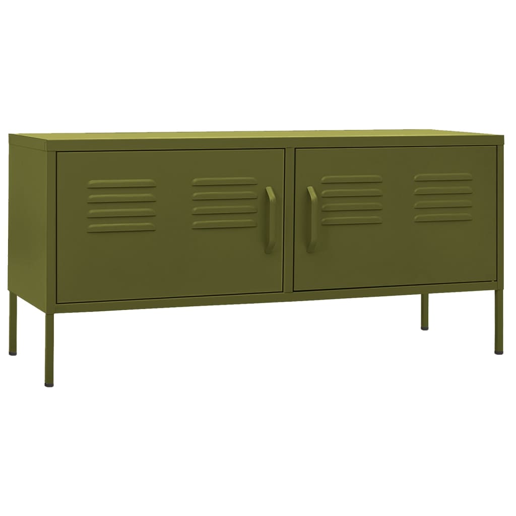 vidaXL TV Stand TV Unit Sideboard Home TV Console Media Unit Cupboard Steel by VidaXL