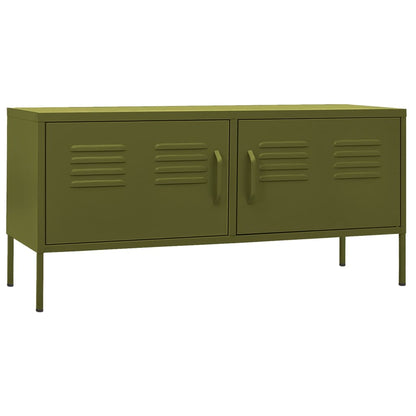 vidaXL TV Stand TV Unit Sideboard Home TV Console Media Unit Cupboard Steel by VidaXL