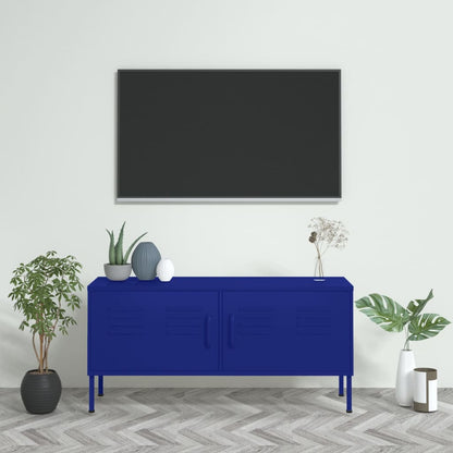 vidaXL TV Stand TV Unit Sideboard Home TV Console Media Unit Cupboard Steel by VidaXL