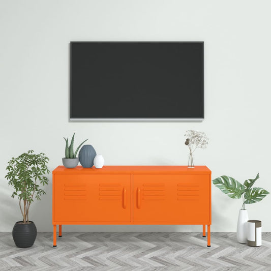 vidaXL TV Stand TV Unit Sideboard Home TV Console Media Unit Cupboard Steel by VidaXL