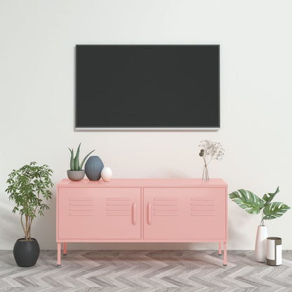 vidaXL TV Stand TV Unit Sideboard Home TV Console Media Unit Cupboard Steel by VidaXL