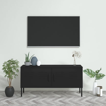 vidaXL TV Stand TV Unit Sideboard Home TV Console Media Unit Cupboard Steel by VidaXL