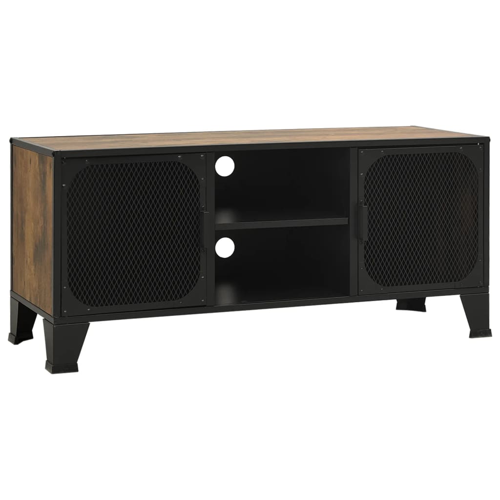 vidaXL TV Stand Media Unit Entertainment Center for Living Room Metal and MDF by VidaXL