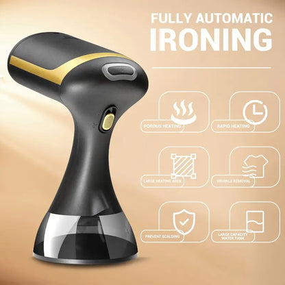 Household Commercial Hand-held Garment Steamer - Black-1