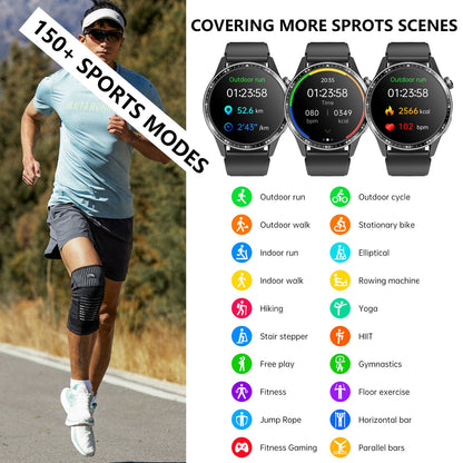 Healthy Blood Oxygen Smart Watch Men ECG+PPG Precise Body Temperature Heart Rate Monitor Smartwatch HRV Blood Pressure Watches by WAUTTON