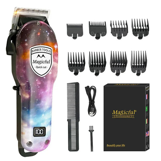 Hair Trimmer for Men Adjustable Electric Clipper with Digital Display-0