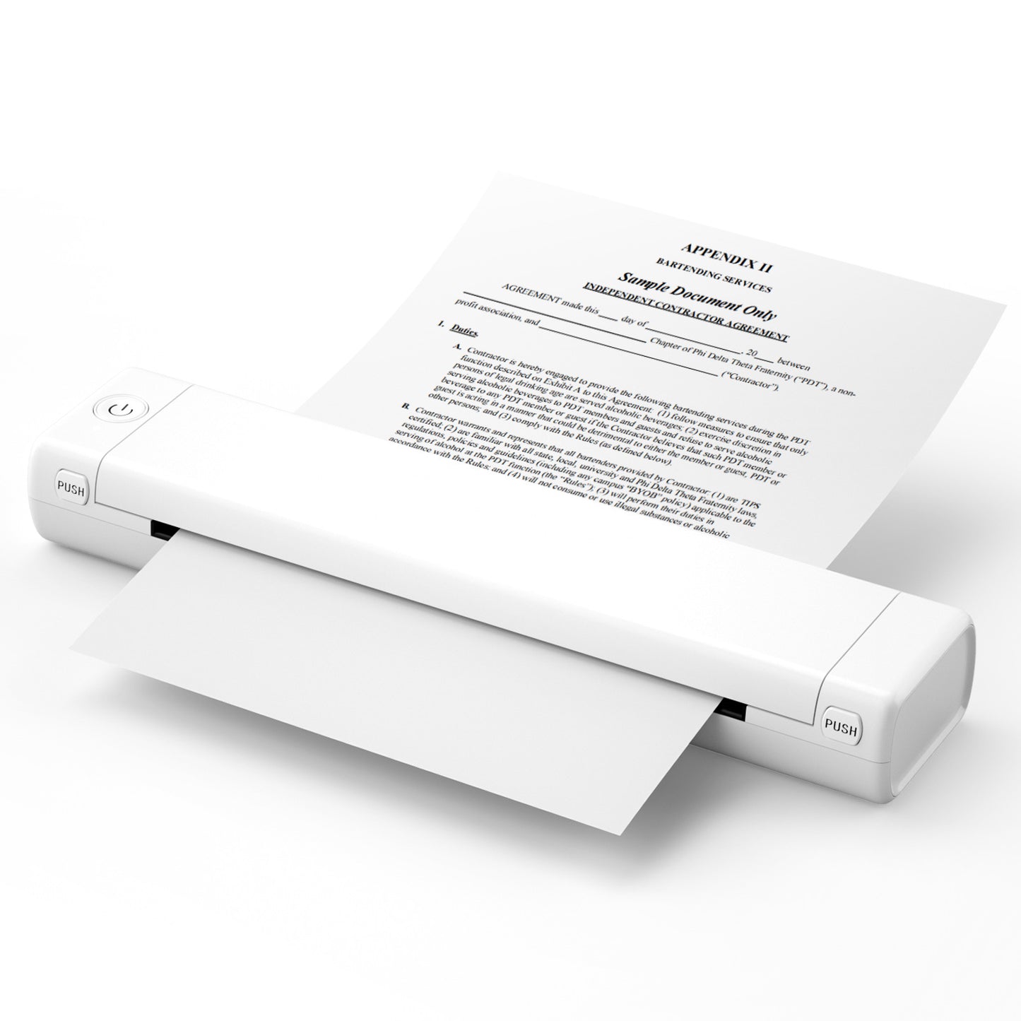M08F Mini Imprimante Thermique Sans Encre Bureau Tatouage Portable A4 Imprimante de Question Incorrecte by Dropsure