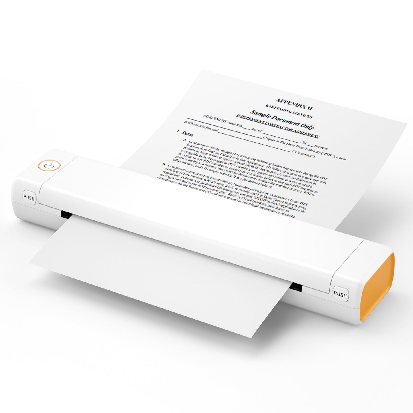 M08F Mini Imprimante Thermique Sans Encre Bureau Tatouage Portable A4 Imprimante de Question Incorrecte by Dropsure