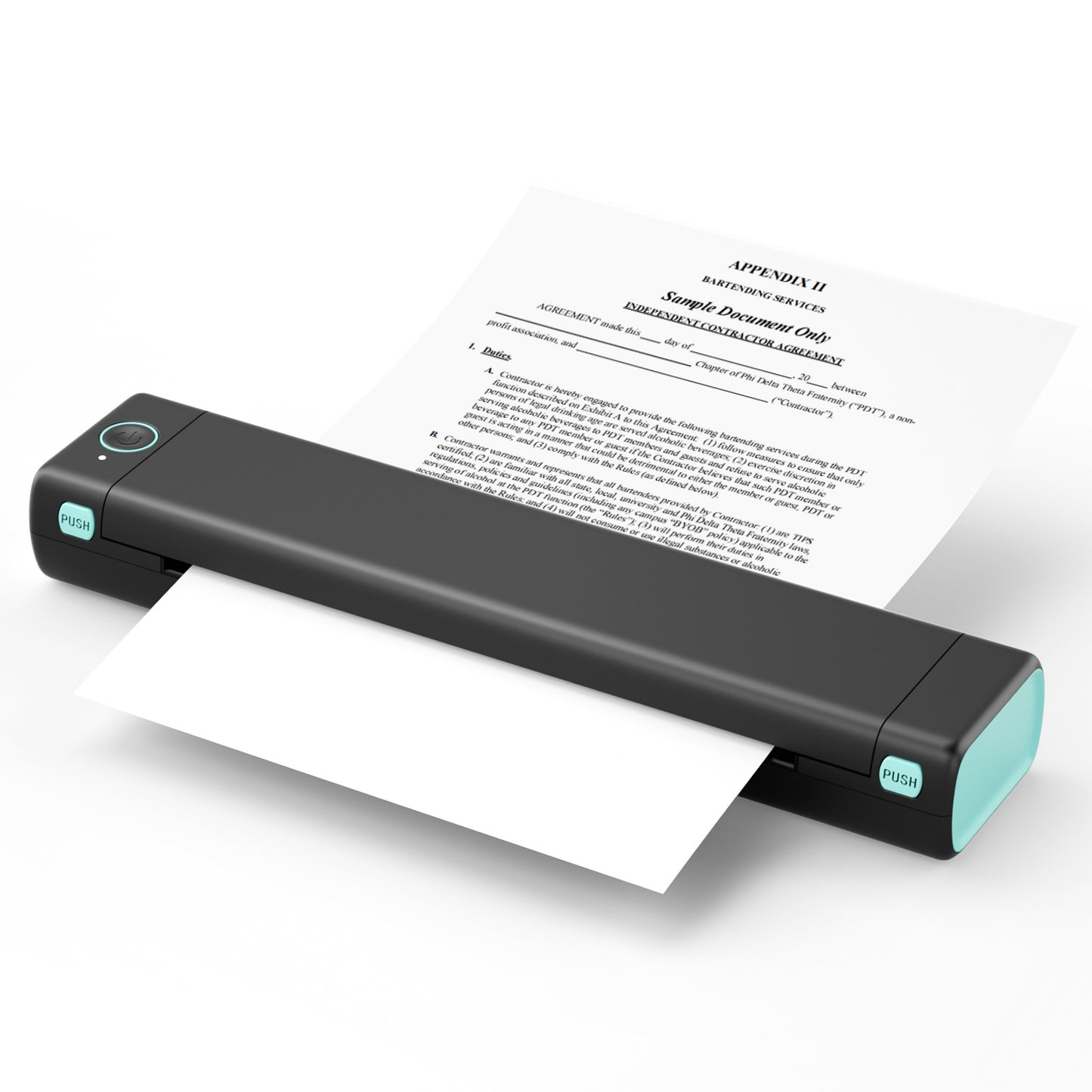 M08F Mini Imprimante Thermique Sans Encre Bureau Tatouage Portable A4 Imprimante de Question Incorrecte by Dropsure