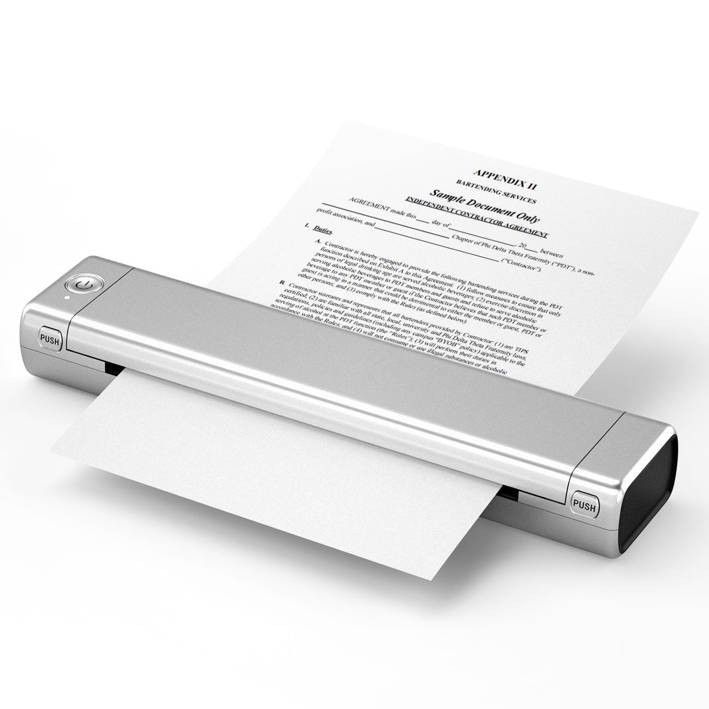 M08F Mini Imprimante Thermique Sans Encre Bureau Tatouage Portable A4 Imprimante de Question Incorrecte by Dropsure