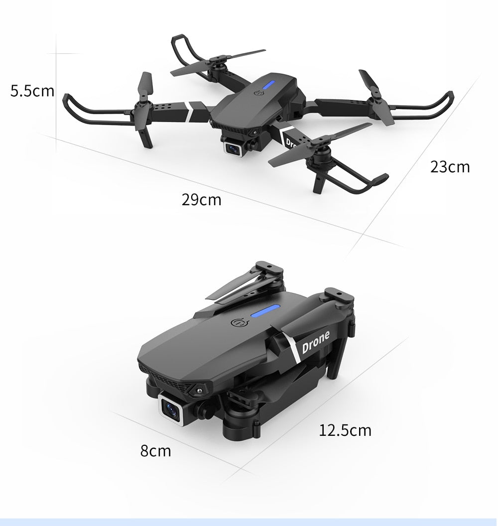 2021 NEW Drone 4k profession HD Wide Angle Camera 1080P WiFi fpv Drone Dual Camera Height Keep Drones Camera Helicopter Toys by OBA