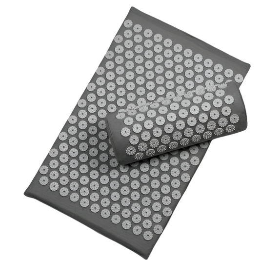 3PCS Yoga Acupressure Massage Mat Set(Dark Gray)-0
