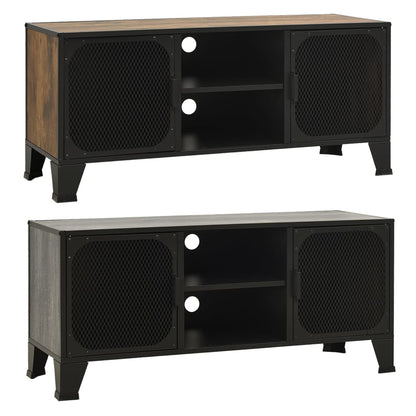 vidaXL TV Stand Media Unit Entertainment Center for Living Room Metal and MDF by VidaXL