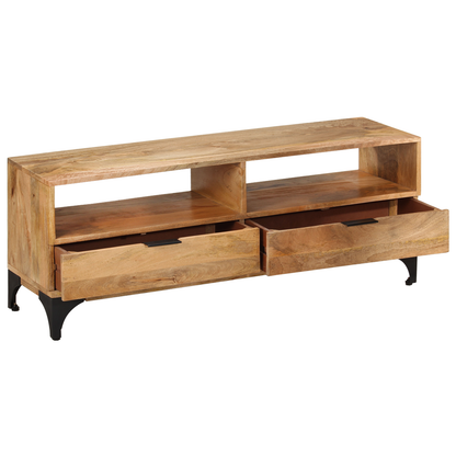 vidaXL TV Stand Monitor Stand Desktop Stand TV Console Media Unit Mango Wood by VidaXL