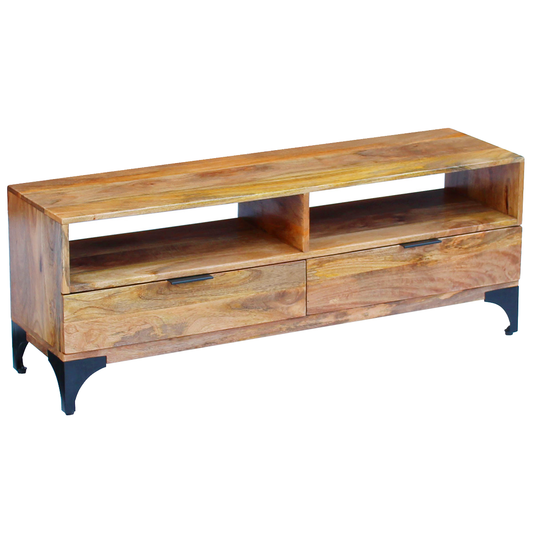 vidaXL TV Stand Monitor Stand Desktop Stand TV Console Media Unit Mango Wood by VidaXL